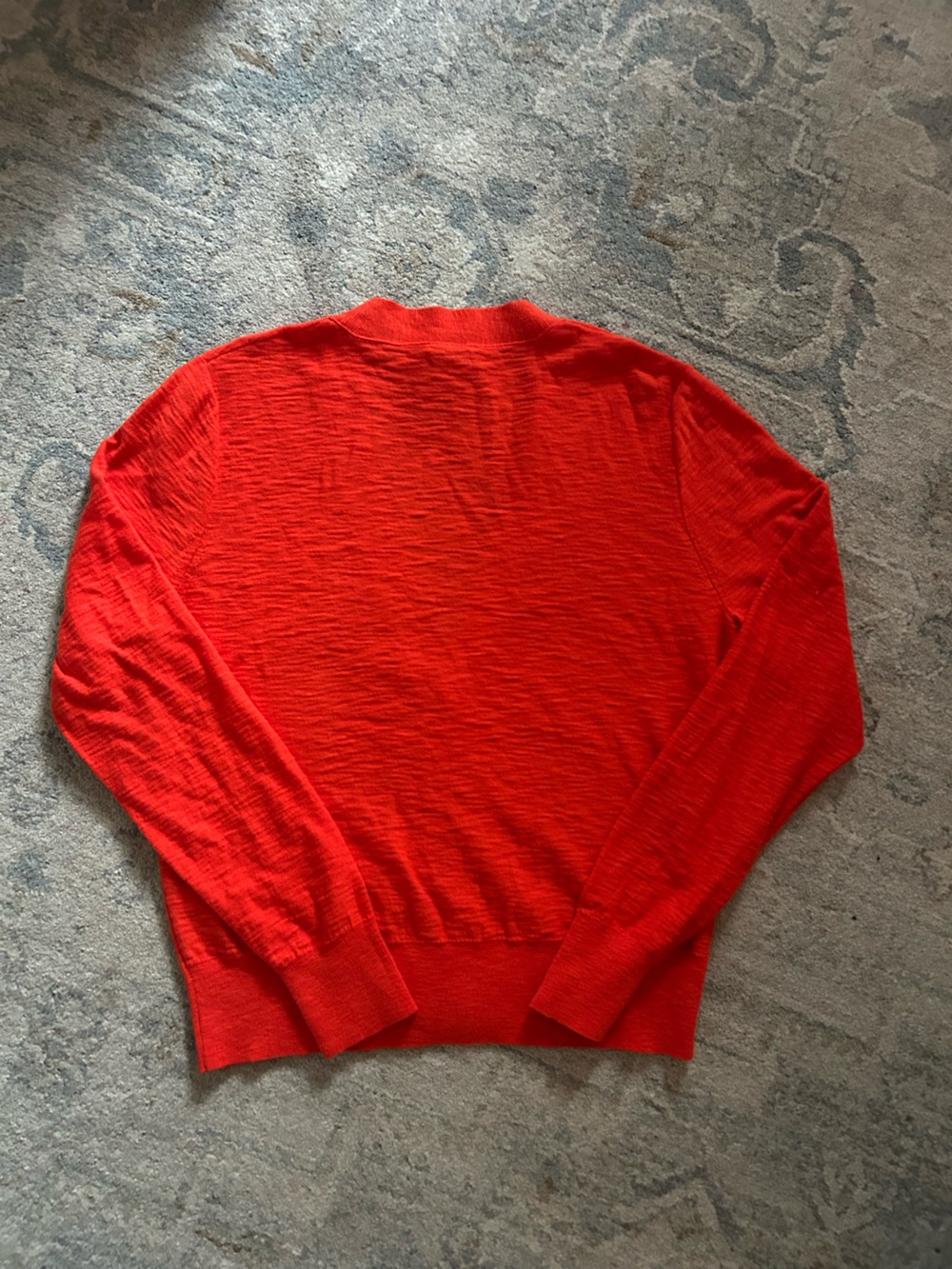 J Crew Women’s Red Lightweight V-Neck Button Cardigan Sweater M - Picture 2 of 5